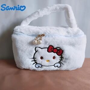 Hello Kitty White Makeup Bag NWT